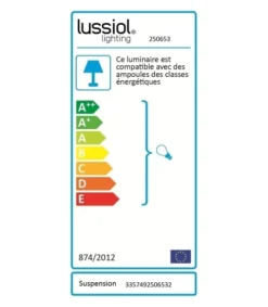 Lussiol Lighting Suspensions Suspension En Métal Or D. 36 Cm -Luminaires Soldes 202 suspension en metal or d 36 cm 3