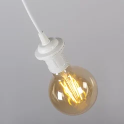 QAZQA Suspensions Suspension En Plastique Blanc -Luminaires Soldes 202 suspension en plastique blanc 3