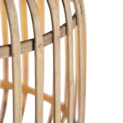 QAZQA Suspensions Suspension En Rotin Beige -Luminaires Soldes 202 suspension en rotin beige 3