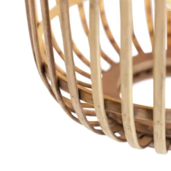 QAZQA Suspensions Suspension En Rotin Beige -Luminaires Soldes 202 suspension en rotin beige 4