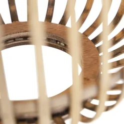 QAZQA Suspensions Suspension En Rotin Beige -Luminaires Soldes 202 suspension en rotin beige 5