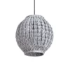 Lussiol Lighting Suspensions Suspension En Rotin Gris D. 31 Cm -Luminaires Soldes 202 suspension en rotin gris d 31 cm