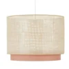 Maisons Du Monde Suspensions Suspension En Rotin Tressé Beige Et Coton Terracotta -Luminaires Soldes 202 suspension en rotin tresse beige et coton terracotta 1000 0 16 223958 1