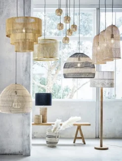 Maisons Du Monde Suspensions Suspension En Rotin Tressé Beige Et Noir -Luminaires Soldes 202 suspension en rotin tresse beige et noir 1000 16 32 210731 6