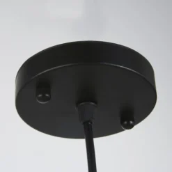 Maisons Du Monde Suspensions Suspension En Rotin Tressé Et Métal Noir -Luminaires Soldes 202 suspension en rotin tresse et metal noir 1000 3 10 211857 2