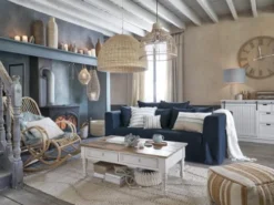 Maisons Du Monde Suspensions Suspension En Rotin Tressé Et Métal Noir -Luminaires Soldes 202 suspension en rotin tresse et metal noir 1000 3 10 211857 4