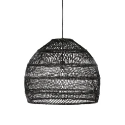 Maisons Du Monde Suspensions Suspension En Rotin Tressé Beige Et Noir -Luminaires Soldes 202 suspension en rotin tresse noir d60 wild 1000 15 2 190857 1