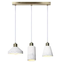 Keria Suspensions Suspension En Stone Laiton -Luminaires Soldes 202 suspension en stone laiton 2