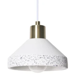 Keria Suspensions Suspension En Stone Laiton -Luminaires Soldes 202 suspension en stone laiton 5