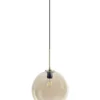 Dyberg Larsen Suspensions Suspension En Verre Ambre Et Laiton, H 30 Cm D 30 Cm -Luminaires Soldes 202 suspension en verre ambre et laiton h 30 cm d 30 cm