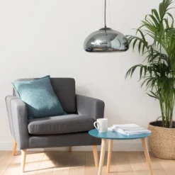 Maisons Du Monde Suspensions Suspension En Verre Argenté -Luminaires Soldes 202 suspension en verre argente 1000 16 11 177377 4