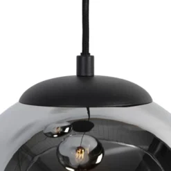 QAZQA Suspensions Suspension En Verre Argenté -Luminaires Soldes 202 suspension en verre argente 3