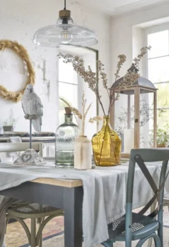 Maisons Du Monde Suspensions Suspension En Verre Ciselé Transparent Et Manguier -Luminaires Soldes 202 suspension en verre cisele transparent et manguier 1000 12 22 210557 3