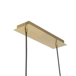 QAZQA Suspensions Suspension En Verre Doré/laiton -Luminaires Soldes 202 suspension en verre dore laiton 12