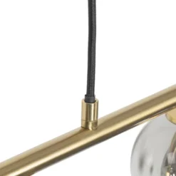 QAZQA Suspensions Suspension En Verre Doré/laiton -Luminaires Soldes 202 suspension en verre dore laiton 15