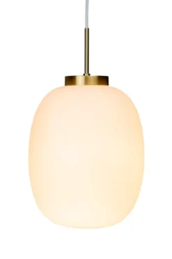 Dyberg Larsen Suspensions Suspension En Verre Et Laiton, H 30 Cm D 25 Cm