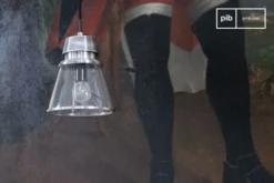 PIB Suspensions Suspension En Verre Et Métal Argenté -Luminaires Soldes 202 suspension en verre et metal argente 4