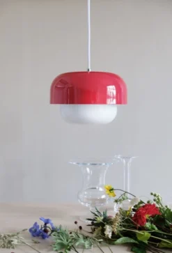 Dyberg Larsen Suspensions Suspension En Verre Et Métal Rouge Clair, H 15 Cm D 23 Cm 9 Dyberg Larsen Suspensions Suspension En Verre Et Métal Rouge Clair, H 15 Cm D 23 Cm -Luminaires Soldes 202 suspension en verre et metal rouge clair h 15 cm d 23 cm 1
