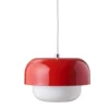 Dyberg Larsen Suspensions Suspension En Verre Et Métal Rouge Clair, H 15 Cm D 23 Cm -Luminaires Soldes 202 suspension en verre et metal rouge clair h 15 cm d 23 cm