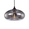 Lussiol Lighting Suspensions Suspension En Verre Gris D. 28 Cm -Luminaires Soldes 202 suspension en verre gris d 28 cm