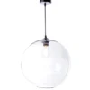 Lussiol Lighting Suspensions Suspension En Verre Transparent D. 38 Cm -Luminaires Soldes 202 suspension en verre transparent d 38 cm