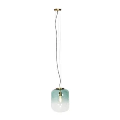 QAZQA Suspensions Suspension En Verre Vert -Luminaires Soldes 202 suspension en verre vert 3