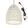 LUMISKY Suspensions Suspension Extérieur Rotin Beige D40CM -Luminaires Soldes 202 suspension exterieur rotin beige d40cm