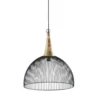Maisons Du Monde Suspensions Suspension Filaire Noire Et Manguier -Luminaires Soldes 202 suspension filaire noire et manguier 1000 4 2 201845 1