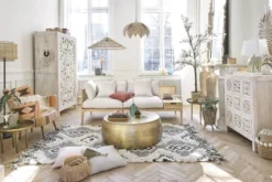 Maisons Du Monde Suspensions Suspension Fleur En Fibre Végétale Tressée -Luminaires Soldes 202 suspension fleur en fibre vegetale tressee 1000 5 32 202900 3