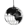 Maisons Du Monde Suspensions Suspension Globe Terrestre En Métal Noir Ajouré -Luminaires Soldes 202 suspension globe terrestre en metal noir ajoure 1000 14 14 194477 1