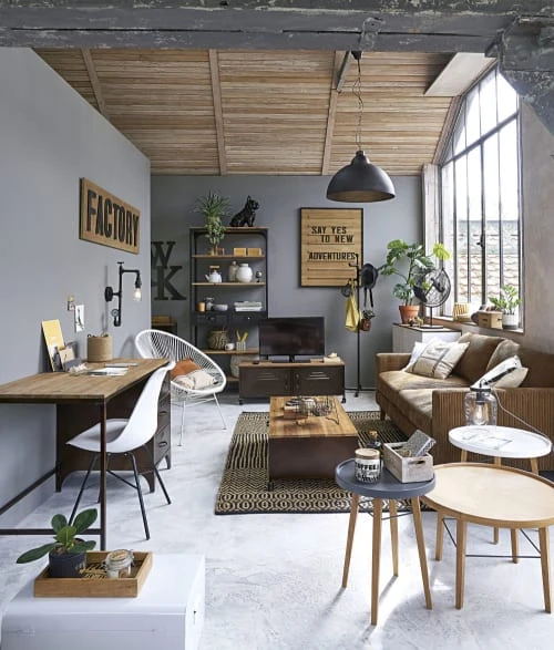 Maisons Du Monde Suspensions Suspension Indus En Métal Brossé D50 7 Maisons Du Monde Suspensions Suspension Indus En Métal Brossé D50 – Image 5