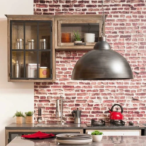 Maisons Du Monde Suspensions Suspension Indus En Métal Brossé D50 6 Maisons Du Monde Suspensions Suspension Indus En Métal Brossé D50 – Image 4