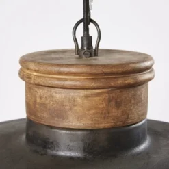 Maisons Du Monde Suspensions Suspension Indus En Métal Effet Vieilli Et Manguier -Luminaires Soldes 202 suspension indus en metal effet vieilli et manguier 1000 5 8 190371 4