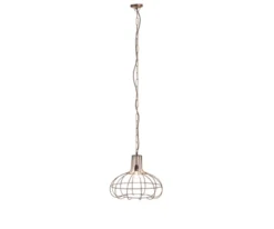 Meubles & Design Suspensions Suspension Industrielle En Métal Cuivré -Luminaires Soldes 202 suspension industrielle en metal cuivre 2