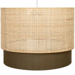 Maisons Du Monde Suspensions Suspension Marron En Cannage Rotin Beige D40