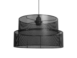 Jardideco Suspensions Suspension Métal Ajouré Gigogne Noir