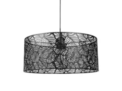 Jardideco Suspensions Suspension Métal Ajouré Noir D35cm