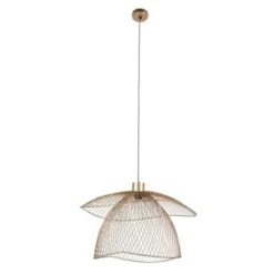 Forestier Suspensions Suspension Métal Filaire Beige D56cm -Luminaires Soldes 202 suspension metal filaire beige d56cm 3