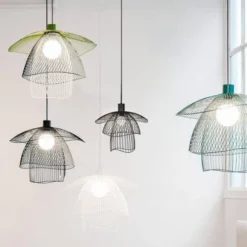 Forestier Suspensions Suspension Métal Filaire Noir D30cm -Luminaires Soldes 202 suspension metal filaire noir d30cm 2