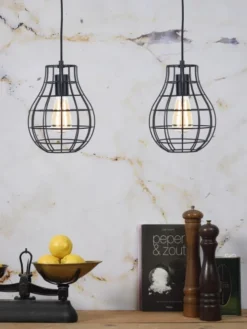 It's About Romi Suspensions Suspension Métal Noir H26cm -Luminaires Soldes 202 suspension metal noir h26cm 2