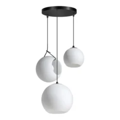 Deladeco Suspensions Suspension Moderne En Métal Blanc 200 Cm