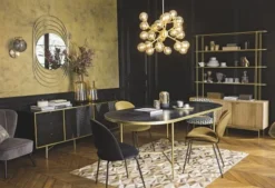 Maisons Du Monde Suspensions Suspension Multi-globes En Verre Ambré Et Métal Doré -Luminaires Soldes 202 suspension multi globes en verre ambre et metal dore 1000 7 10 200131 3