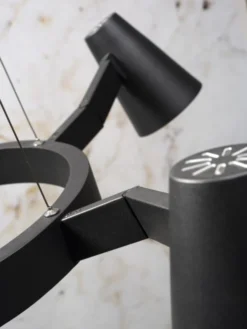 It's About Romi Lustres Suspension Noire 5 Lampes -Luminaires Soldes 202 suspension noire 5 lampes 3