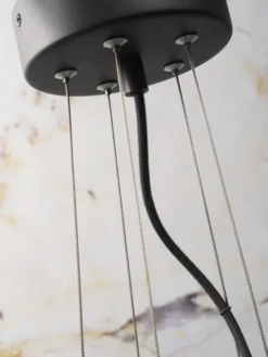 It's About Romi Lustres Suspension Noire 5 Lampes -Luminaires Soldes 202 suspension noire 5 lampes 4