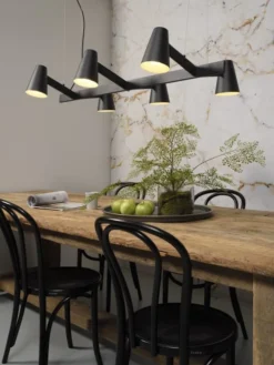 It's About Romi Suspensions Suspension Noire 6 Lampes -Luminaires Soldes 202 suspension noire 6 lampes 2