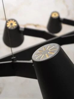 It's About Romi Suspensions Suspension Noire 6 Lampes -Luminaires Soldes 202 suspension noire 6 lampes 3