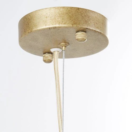 Maisons Du Monde Suspensions Suspension Pampilles En Verre Opaline Et Métal Doré Vieilli 4 Maisons Du Monde Suspensions Suspension Pampilles En Verre Opaline Et Métal Doré Vieilli – Image 2