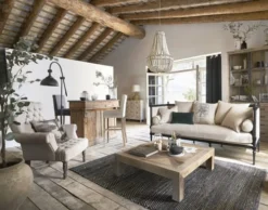 Maisons Du Monde Suspensions Suspension Perles En Sapin Blanc Et Métal Effet Vieilli -Luminaires Soldes 202 suspension perles en sapin blanc et metal effet vieilli 1000 10 2 200287 6