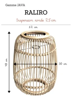 Saudara Collections Suspensions Suspension Ronde 25cm -Luminaires Soldes 202 suspension ronde 25cm 3