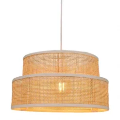 Jardideco Suspensions Suspension Rotin Beige D35cm -Luminaires Soldes 202 suspension rotin beige d35cm 3
